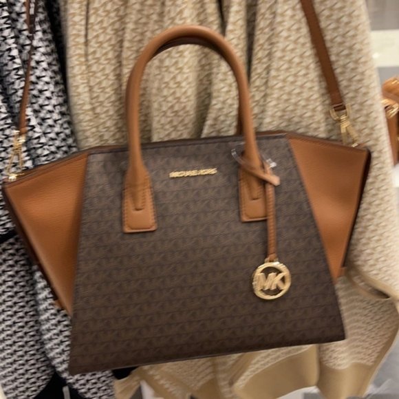 Michael Kors Avril Large Top-Zip Satchel - Picture 13 of 16